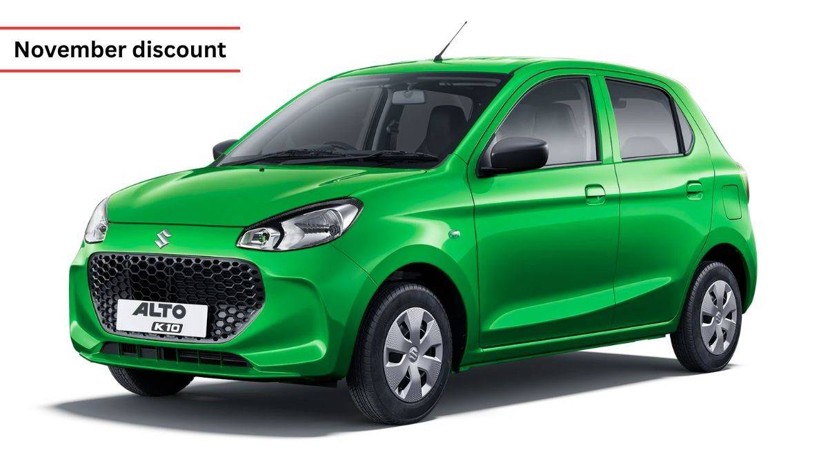 Maruti Suzuki Alto K10 2025 कार का फ्रंट व्यू, ऑन रोड कीमत और फीचर्स के साथ