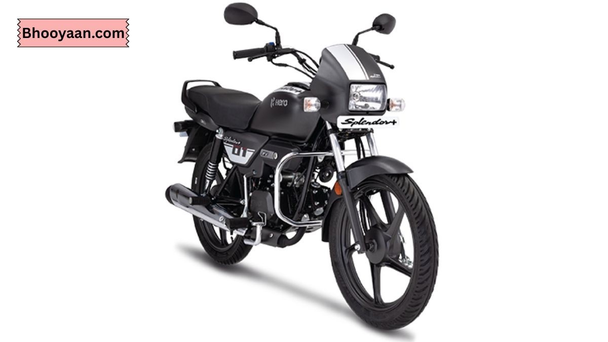 Hero Splendor Plus 2025 मोटरसाइकिल का फ्रंट व्यू